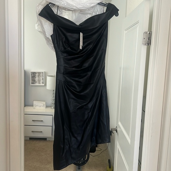 Milly Ally Vegan Leather Dress NWT size 2 - Picture 7 of 9